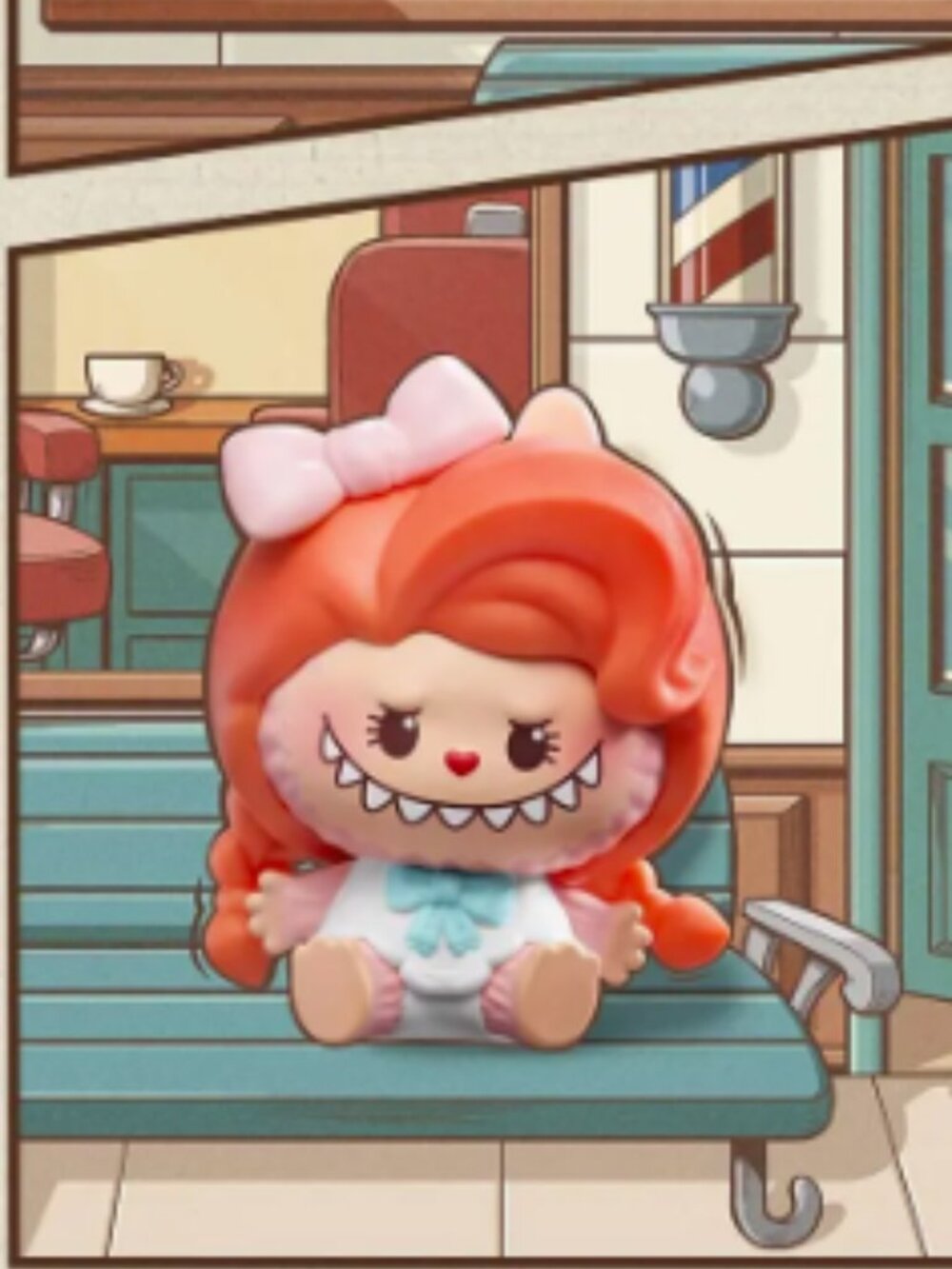 PINKY CUTIE SECRET - POP BEAN THE MONSTERS Hair Salon Series